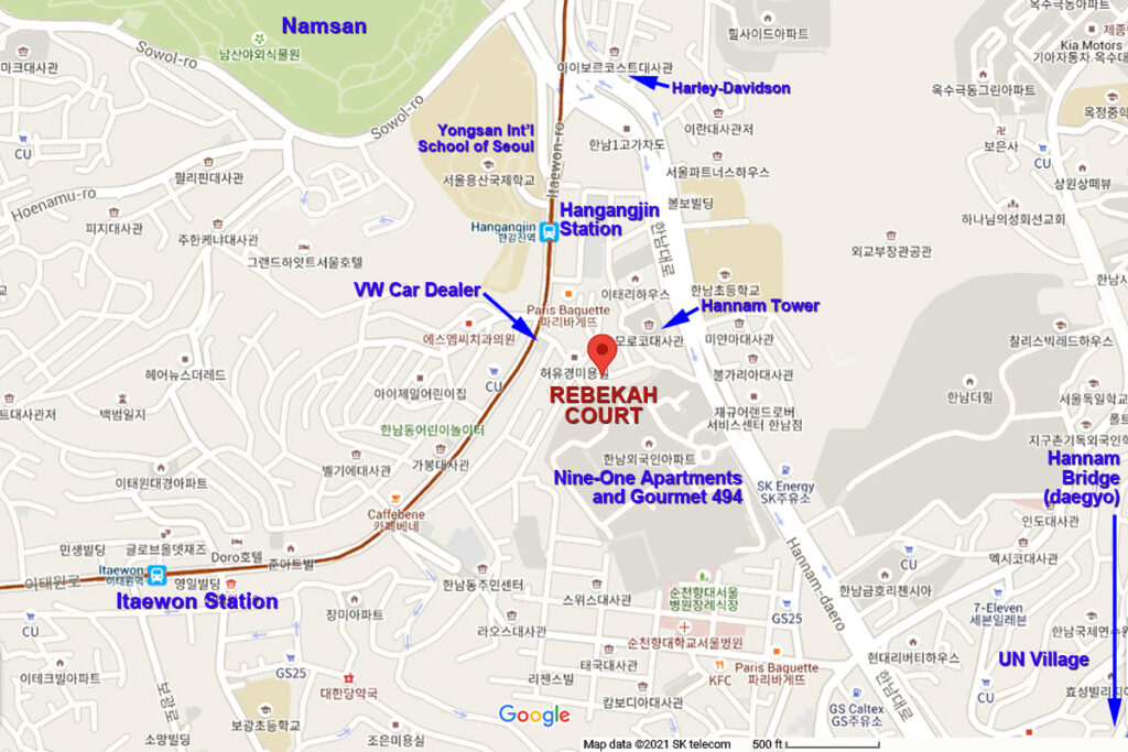 Map for Rebekah Court